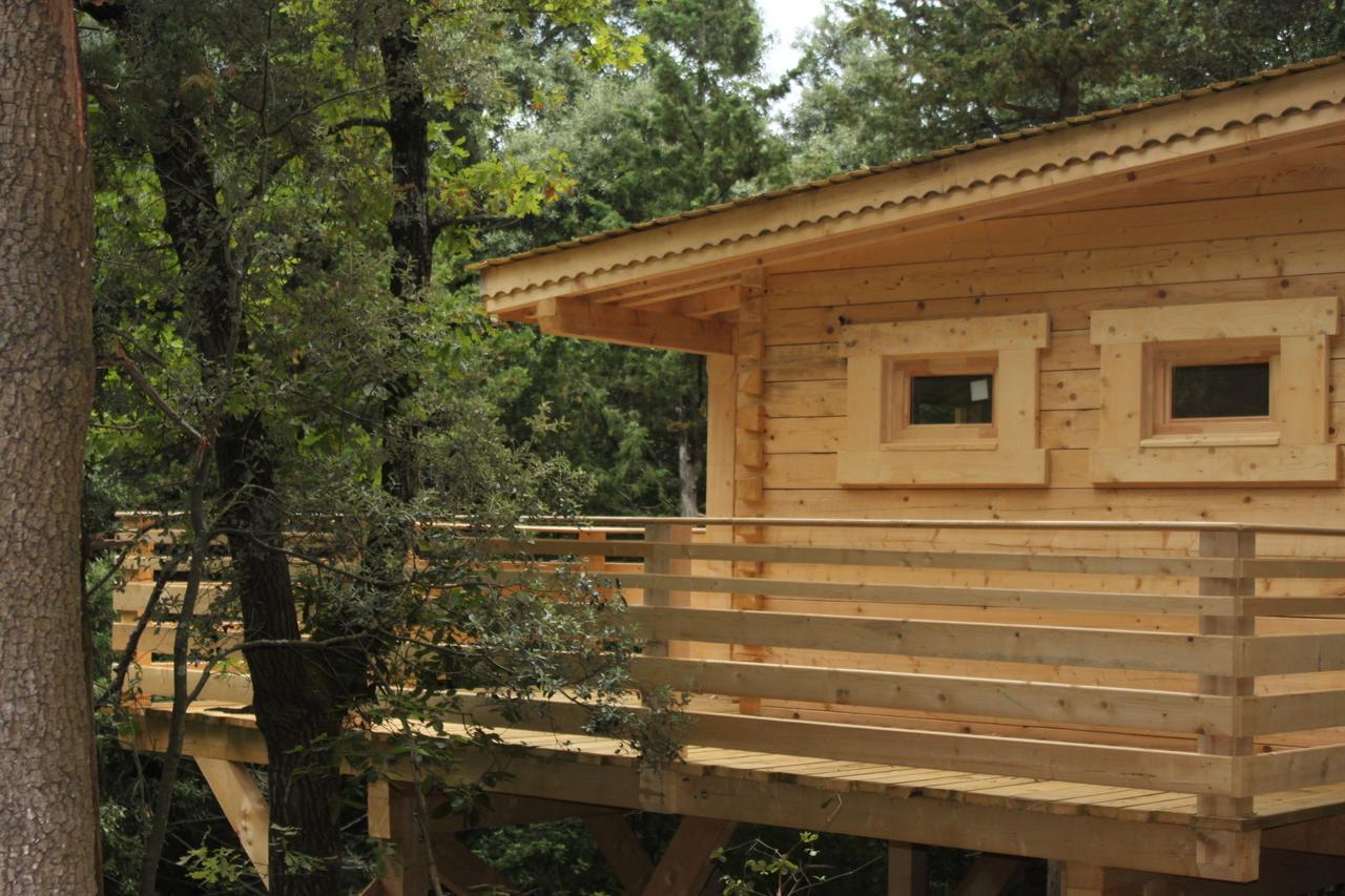 Les Cabanes Dans Les Bois Logis Hotel Villedubert Eksteriør bilde