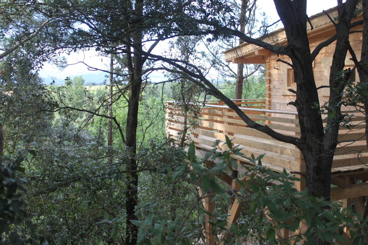 Les Cabanes Dans Les Bois Logis Hotel Villedubert Eksteriør bilde