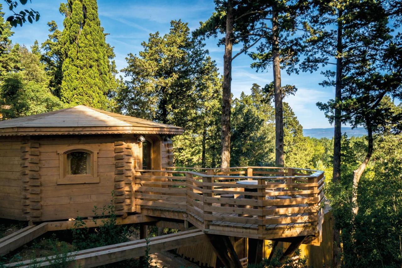 Les Cabanes Dans Les Bois Logis Hotel Villedubert Eksteriør bilde